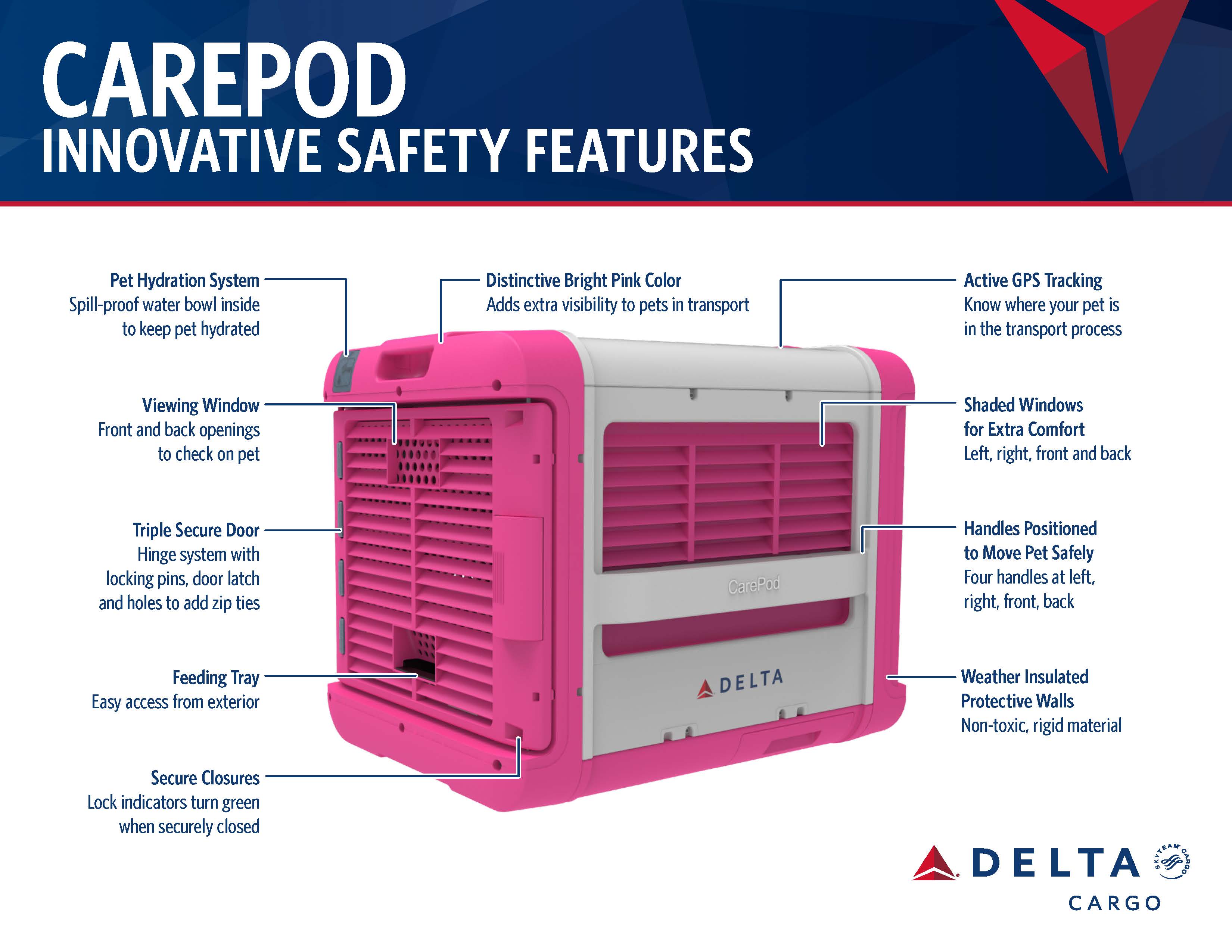 CarePod features infographic Delta News Hub